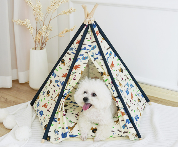 Dog solid wood tent